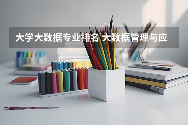 大学大数据专业排名 大数据管理与应用专业排名