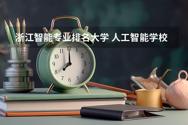 浙江智能专业排名大学 人工智能学校国内排名