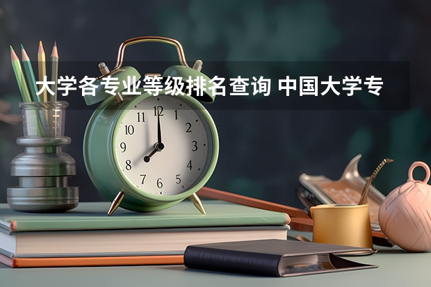 大学各专业等级排名查询 中国大学专业排名2022最新排名表