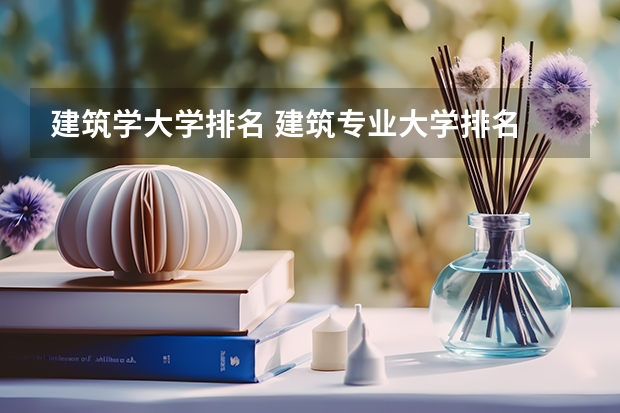 建筑学大学排名 建筑专业大学排名 建筑工程专业大学排名