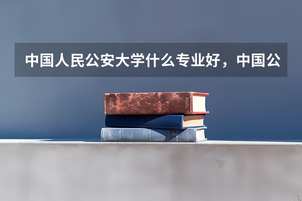 中国人民公安大学什么专业好，中国公安大学就业