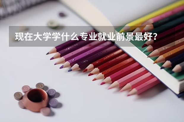 现在大学学什么专业就业前景最好？