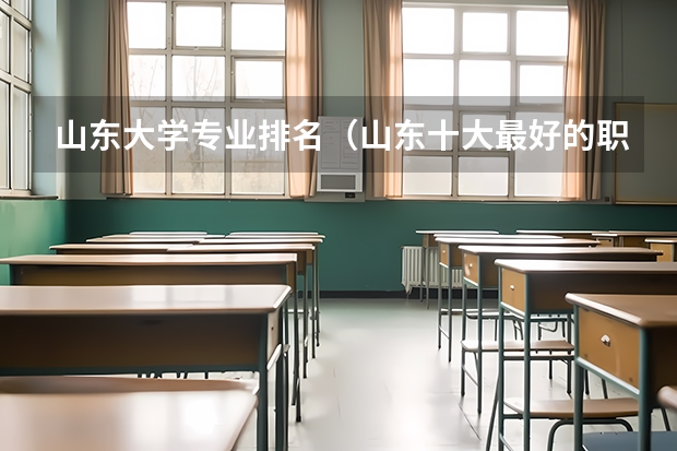 山东大学专业排名（山东十大最好的职业院校）