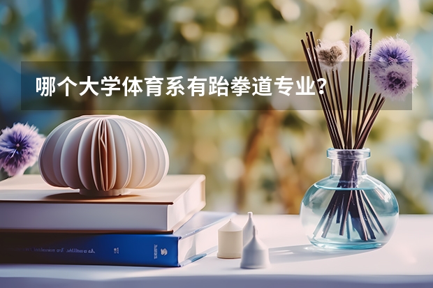 哪个大学体育系有跆拳道专业？