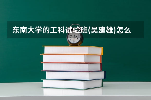东南大学的工科试验班(吴建雄)怎么样