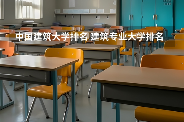 中国建筑大学排名 建筑专业大学排名