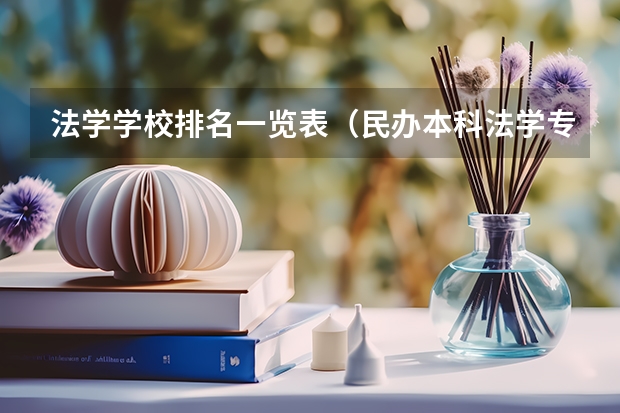 法学学校排名一览表（民办本科法学专业排名）