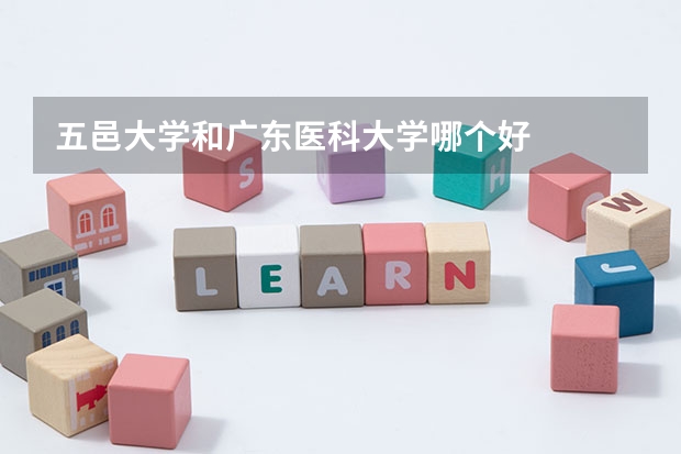 五邑大学和广东医科大学哪个好