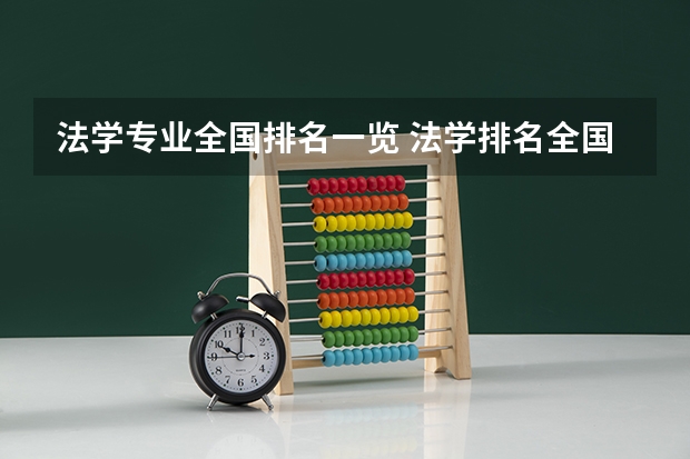 法学专业全国排名一览 法学排名全国大学