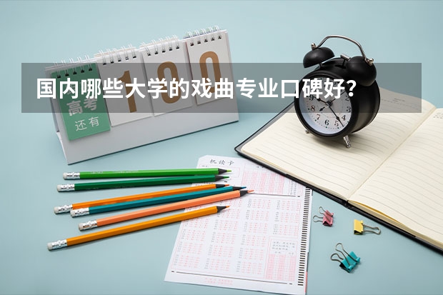 国内哪些大学的戏曲专业口碑好？