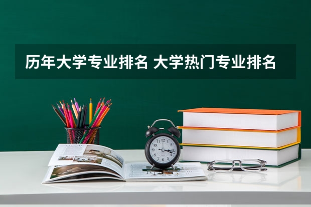 历年大学专业排名 大学热门专业排名前十名