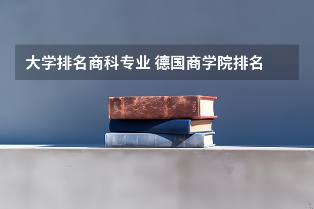 大学排名商科专业 德国商学院排名