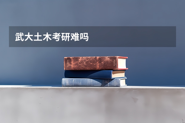 武大土木考研难吗