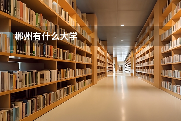 郴州有什么大学