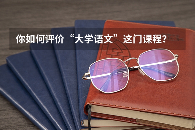 你如何评价“大学语文”这门课程？