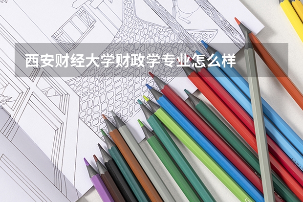 西安财经大学财政学专业怎么样