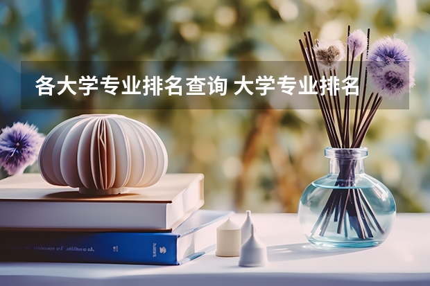 各大学专业排名查询 大学专业排名