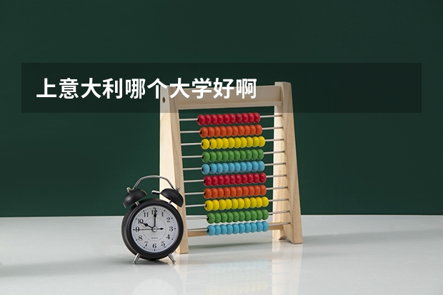 上意大利哪个大学好啊