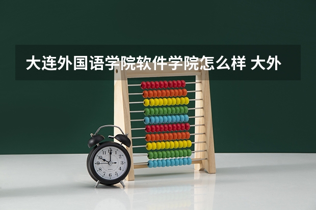大连外国语学院软件学院怎么样 大外的进