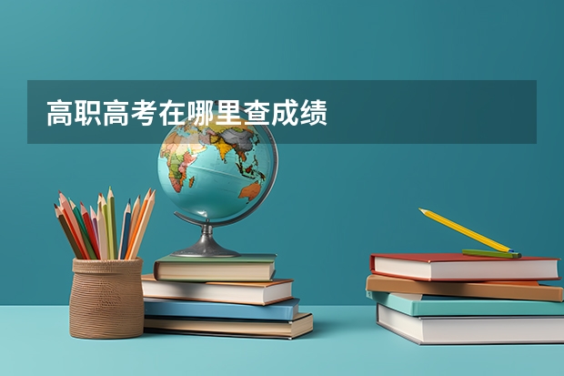 高职高考在哪里查成绩