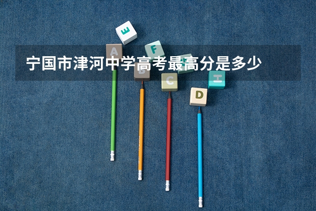 宁国市津河中学高考最高分是多少