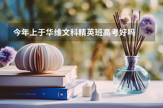 今年上于华维文科精英班高考好吗