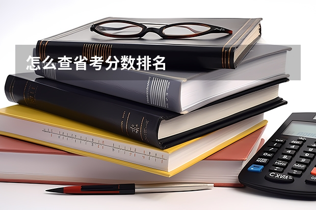 怎么查省考分数排名