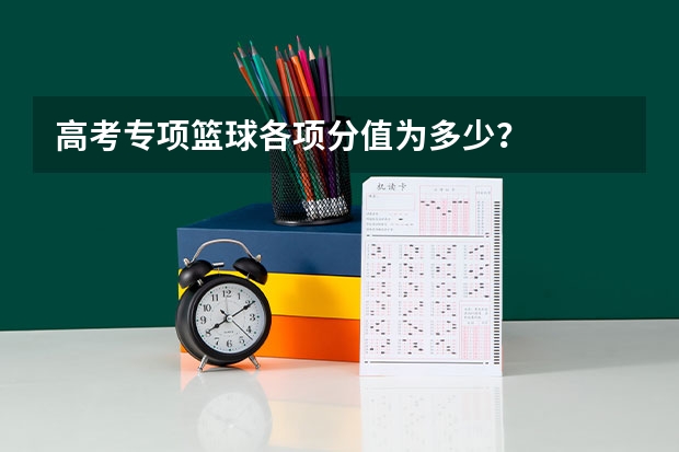 高考专项篮球各项分值为多少？