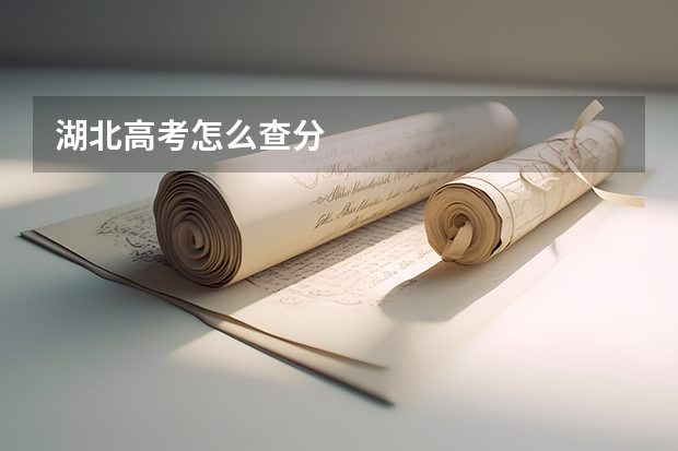 湖北高考怎么查分