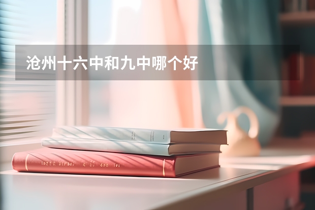 沧州十六中和九中哪个好