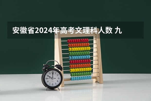 安徽省2024年高考文理科人数 九省联考文科分数线
