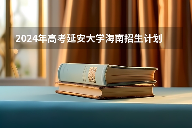 2024年高考延安大学海南招生计划