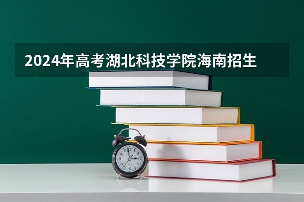 2024年高考湖北科技学院海南招生计划
