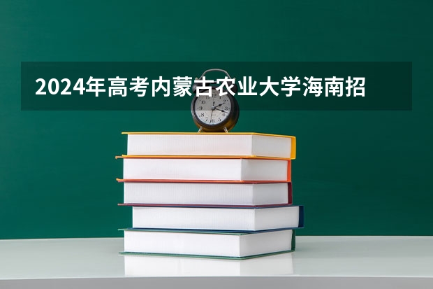 2024年高考内蒙古农业大学海南招生计划