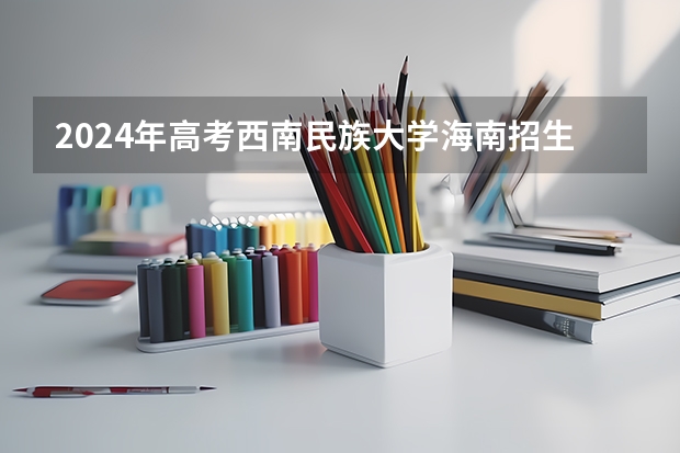 2024年高考西南民族大学海南招生计划