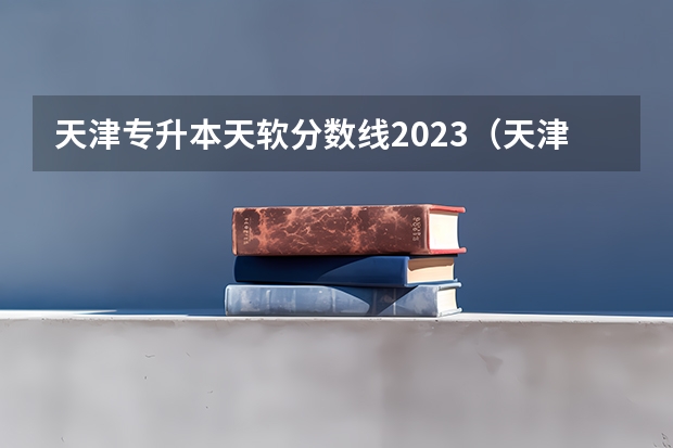 天津专升本天软分数线2023（天津市软件学院专升本分数）