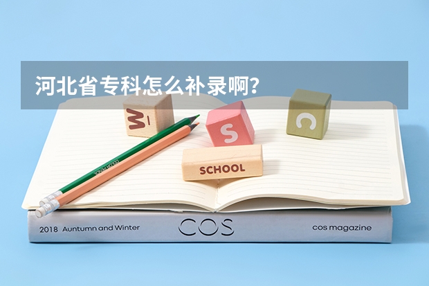 河北省专科怎么补录啊？