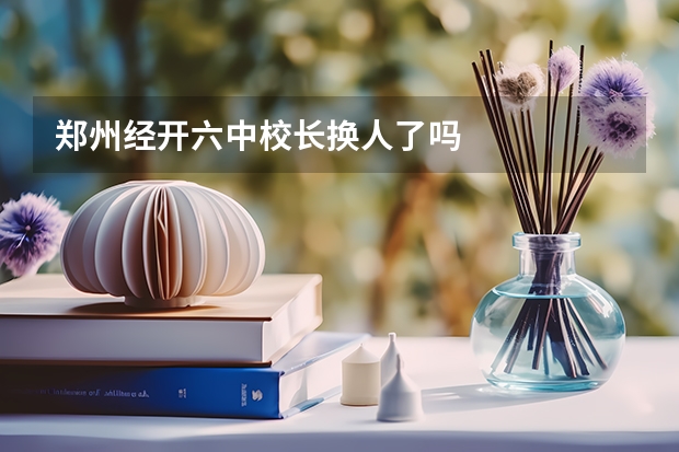 郑州经开六中校长换人了吗