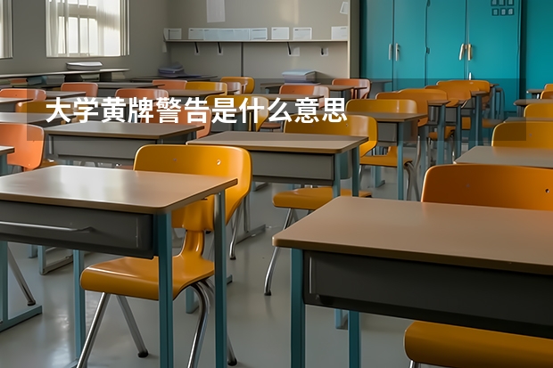 大学黄牌警告是什么意思