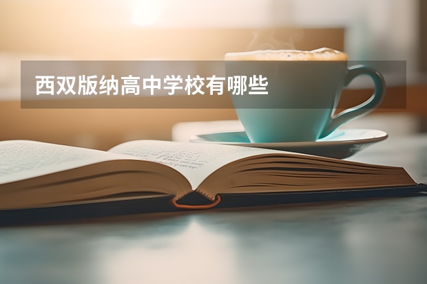 西双版纳高中学校有哪些