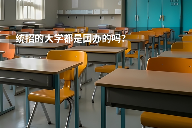 统招的大学都是国办的吗?