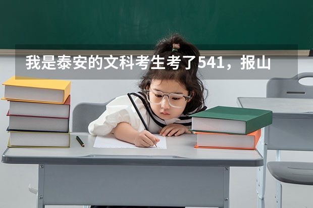 我是泰安的文科考生考了541，报山东科技大学泰山学院的三本，有希望吗