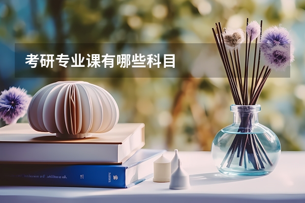 考研专业课有哪些科目