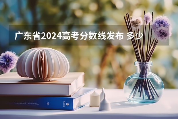 广东省2024高考分数线发布 多少分能上二本