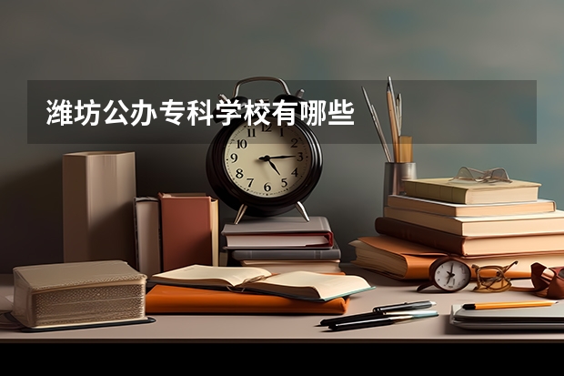 潍坊公办专科学校有哪些