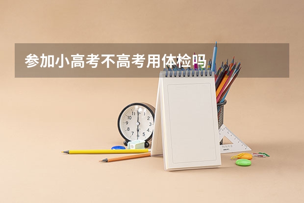 参加小高考不高考用体检吗