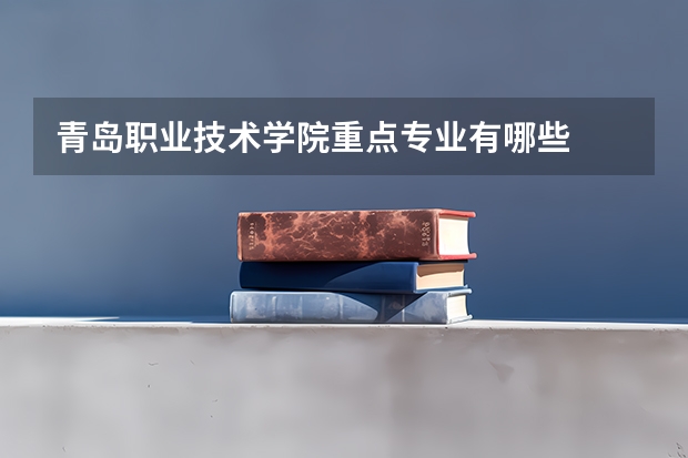 青岛职业技术学院重点专业有哪些