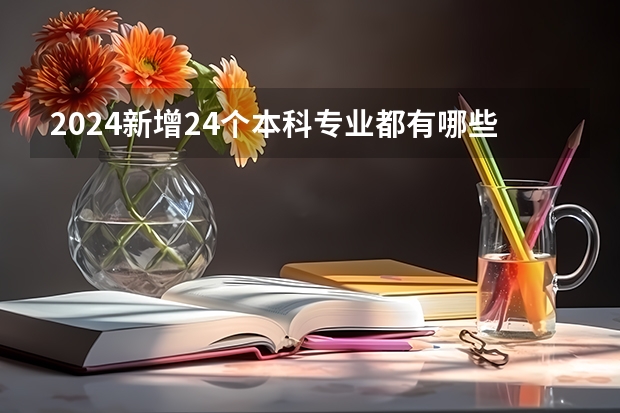 2024新增24个本科专业都有哪些大学?