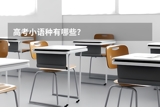 高考小语种有哪些？