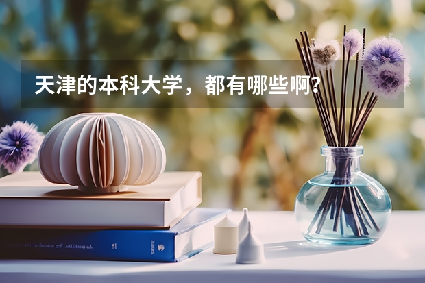 天津的本科大学，都有哪些啊？